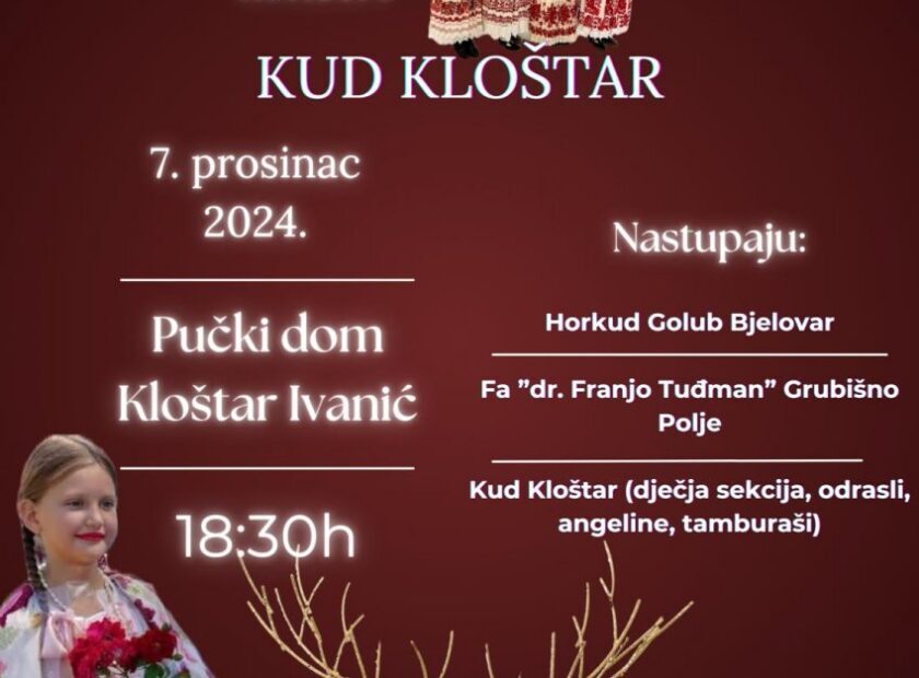 Božićni koncert KUD-a Kloštar Ivanić