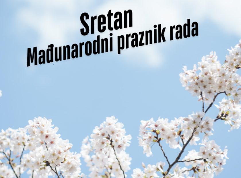 ČESTITKA NAČELNIKA , OPĆINSKOG VIJEĆA I JEDINSTVENOG UPRAVNOG ODJELA OPĆINE KLOŠTAR IVANIĆ POVODOM MEĐUNARODNOG PRAZNIKA RADA – 1. SVIBNJA