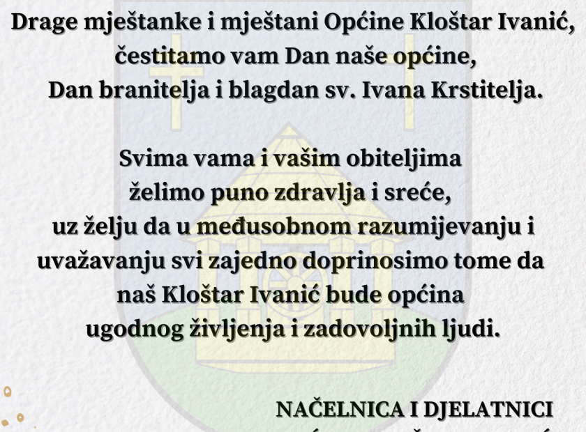 Čestitka dan općine 2025