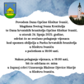 Svečano polaganje vijenaca i sv. misa povodom Dana Općine Kloštar Ivanić, blagdana Svetog Ivana Krstitelja te Dana hrvatskih branitelja Općine Kloštar Ivanić – 24. lipnja 2025. godine