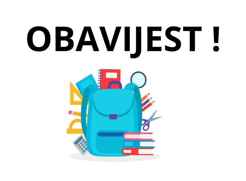 OBAVIJEST !