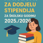 NATJEČAJ ZA DODJELU STIPENDIJA ZA ŠKOLSKU GODINU 2025./2026.