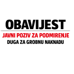 JAVNI POZIV ZA PODMIRENJE DUGA ZA GROBNU NAKNADU