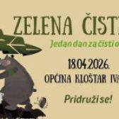 EKOLOŠKA VOLONTERSKA AKCIJA – ZELENA ČISTKA 2026. – novi datum održavanja
