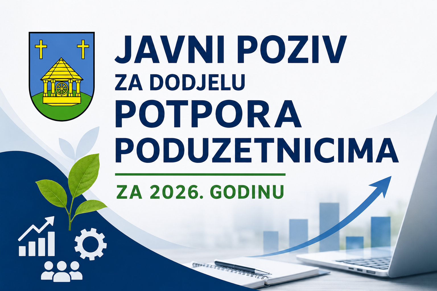 JAVNI POZIV ZA DODJELU POTPORA PODUZETNICIMA ZA 2026. GODINU