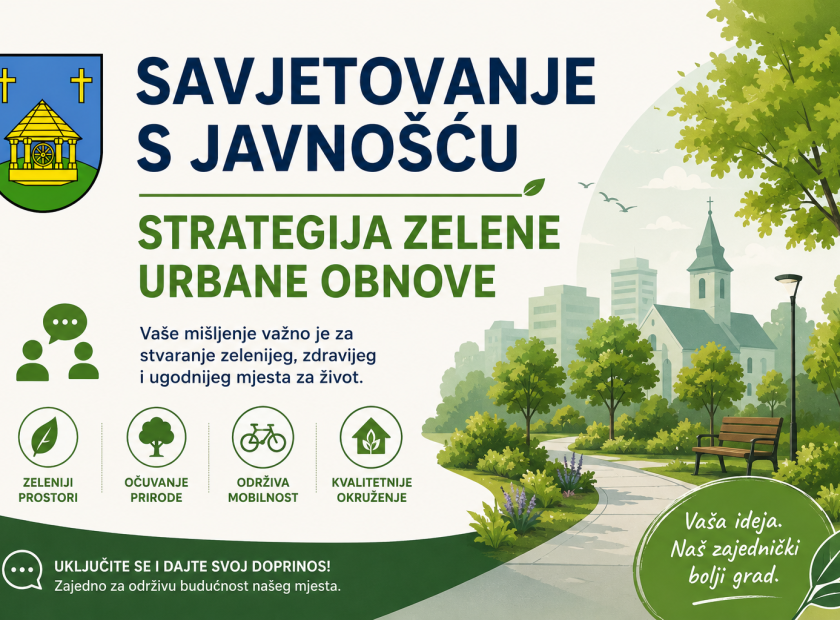 Savjetovanje s javnošću – Strategija zelene urbane obnove