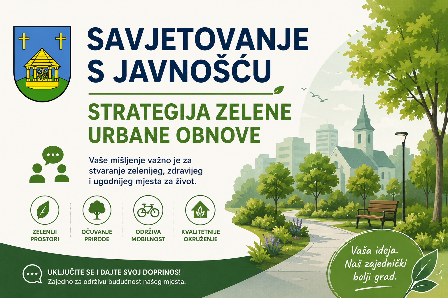 Savjetovanje s javnošću – Strategija zelene urbane obnove