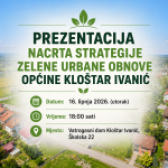 PREZENTACIJA NACRTA STRATEGIJE ZELENE URBANE OBNOVE OPĆINE KLOŠTAR IVANIĆ