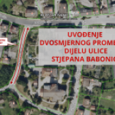UVOĐENJE DVOSMJERNOG PROMETA U DIJELU ULICE STJEPANA BABONIĆA