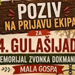 PRIJAVE NA 14. GULAŠIJADU – „MEMORIJAL ZVONKA DOKMANIĆA“ POVODOM MALE GOSPE U KLOŠTAR IVANIĆU