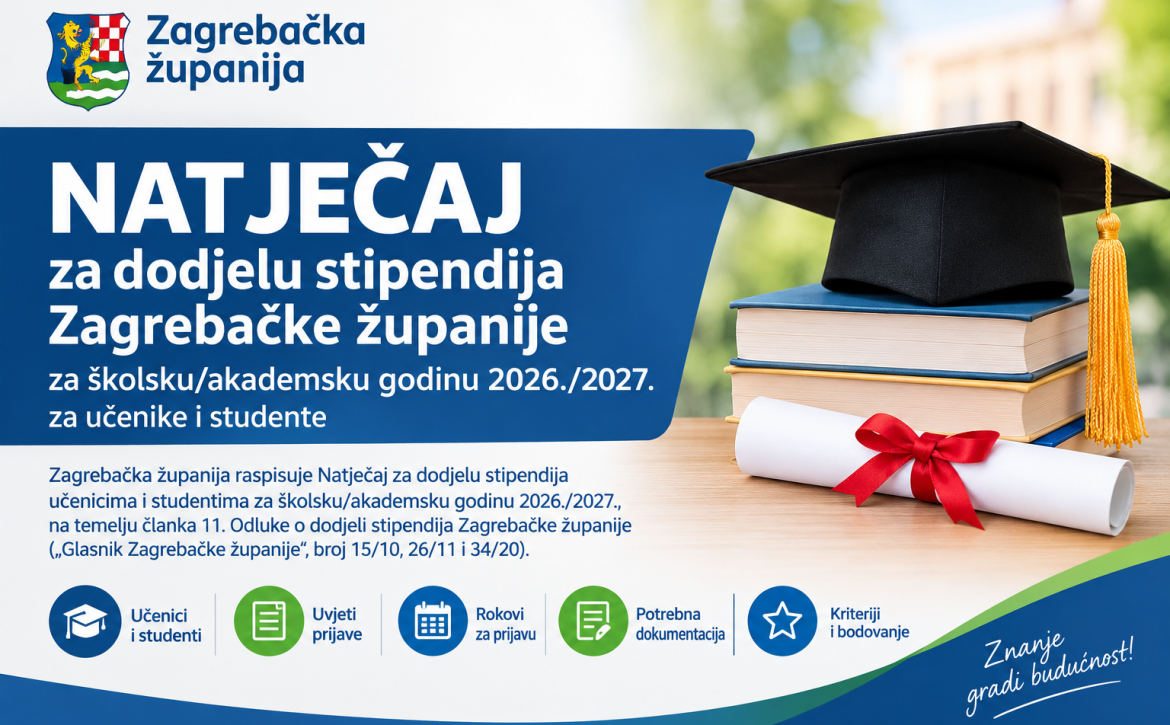 SLIKA – STIPENDIJE ZAGREBAČKA ŽUPANIJA
