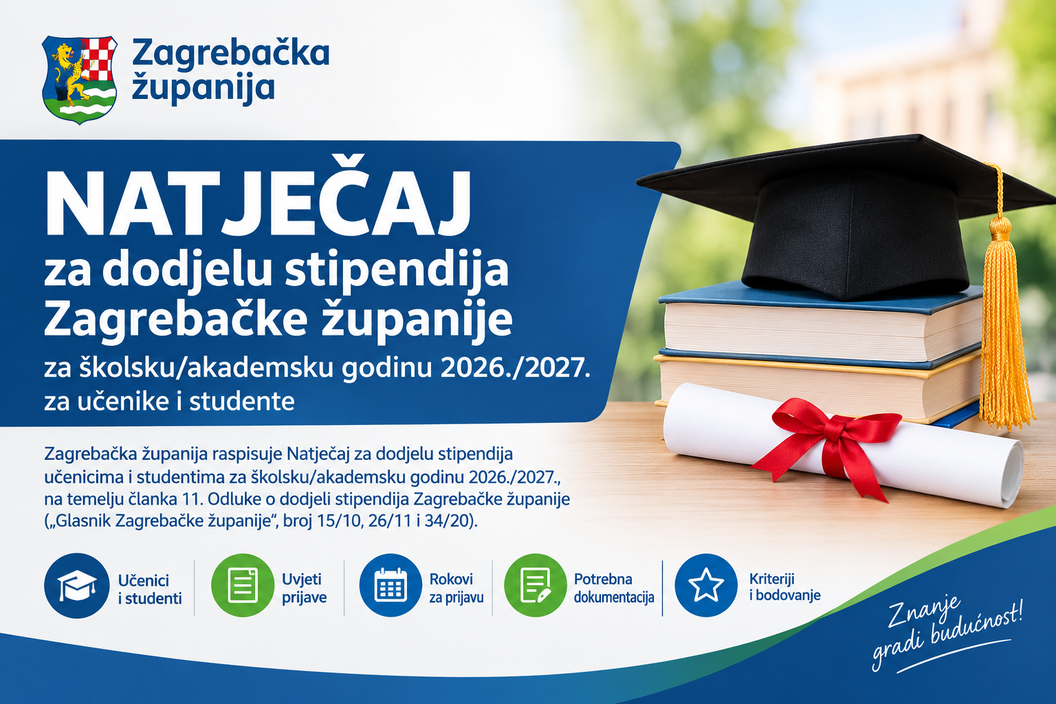 SLIKA – STIPENDIJE ZAGREBAČKA ŽUPANIJA